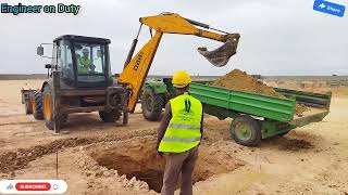 jcb video jcv vs tractor tractor vs bulldozer backhoe vs excavator jcp jcv video in construction [upl. by Verneuil]