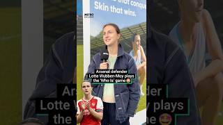 Arsenal Defender Lotte WubbenMoy Plays The Who Is Game 😆 [upl. by Cioban47]