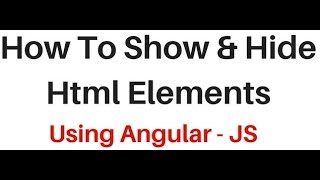 angularJS using nghide and ngshow html elements with radio buttons [upl. by Pearlstein]