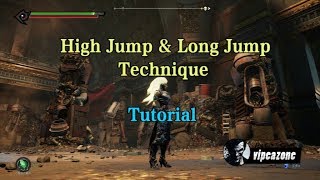 Darksiders 3 PS4  High Jump amp Long Jump Technique Tutorial [upl. by Eicrad]