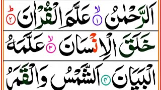 Surah Ar Rahman Full  Surah Rehman Full HD Colour Coded Arabic Text  سورة الرحمن رنگین تجویدی [upl. by Haniraz301]