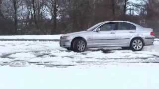 bmw e46 330 xd DSC off in the snow [upl. by Aniaz301]