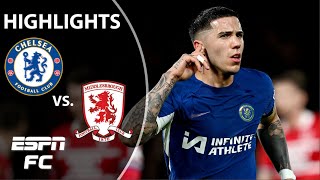 🚨 FINAL BOUND 🚨 Chelsea vs Middlesbrough  Carabao Cup Highlights  ESPN FC [upl. by Hafinah]