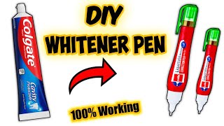 How To Make Correction Pen At Home  Homemade Whitener Pen  Diy Whitener Pen [upl. by Franciska]