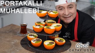 PORTAKALLI MUHALLEBİ❗ Nasıl Yapılır  l Oktay Usta [upl. by Ahsead128]