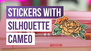 How to make stickers with Silhouette Cameo 🤓 [upl. by Waltner]