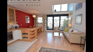 46003 Helle Maisonettewohnung mit Dachterrasse in Bockenheim CityWest [upl. by Maxy]