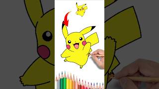 p7 How To Draw Pikachu  Drawing and coloring drawingpikachu cutedrawing pikachu [upl. by Riaj]