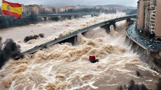 Spain is sinking Storms and flash floods destroyed roads and houses were swept away [upl. by Snider]