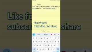 DYTOR TABLET USES DYTORTORSEMIDEtrending viralyoutubeshorts shorts [upl. by Sutphin678]