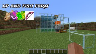 minecraft easiest AFK fish farm  bedrock edition [upl. by Imogen]