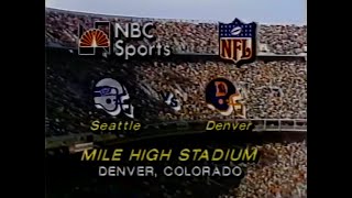 1982 Week 3  Seahawks vs Broncos [upl. by Litton348]