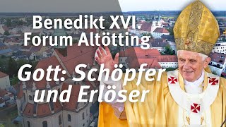 Benedikt XVI Forum in Altötting Gott Schöpfer u Erlöser Vortrag Prof Dr Graulich  12072024 [upl. by Magocsi]