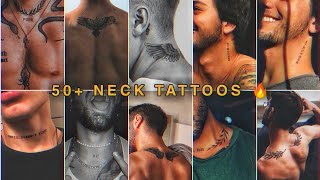 Neck tattoo 50 🔥  Neck Tattoos for men  Ashuosh Tattooz tattoo Neck Tattoo [upl. by Arria]