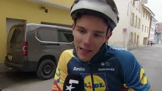 Thibau Nys  Interview at the finish  Prologue  Tour de Romandie 2024 [upl. by Rube175]