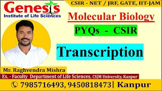 PYQs  Transcription  Molecular Biology  CSIR NETJRF  Life science  GATE DBT [upl. by Ennaylil]