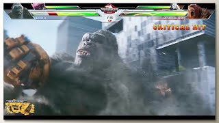 Godzilla amp Kong vs Scar King amp Shimu with Healthbars  GxK 2 TNE Trailer  Concept Game UI 6 [upl. by Zins]