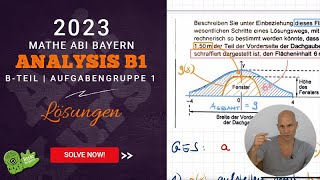 🔥 LÖSUNG  Mathe Abi 2023  Bayern  BTeil  Analysis B1 ♾️  abikursde 🦖 [upl. by Andert]