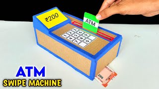 Cardboard ATM swipe machine  how to make a simple atm machine [upl. by Anaitsirhc]