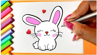 COELHINHO DA PÁSCOA Como desenhar Coelho fofo Kawaii ❤ Desenhos Kawaii  Desenhos para Desenhar [upl. by Leynad891]