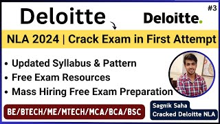 Deloitte NLA 2024 Updated Exam Pattern amp Syllabus  Free Preparation  By Sagnik  NLA Selected ✅ [upl. by Adeys]