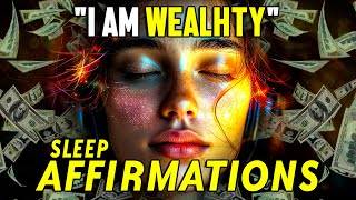 “I AM WEALTHY” Law of Attraction Affirmations Money Affirmations While You Sleep  Listen Daily [upl. by Newton]