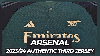 Arsenal FC 202324 Authentic Third Jersey Review [upl. by Llevra]