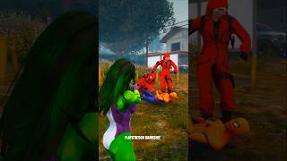 Shehulk saving SpiderMan from Venom shorts spiderman playstationgameshd [upl. by Olpe]