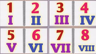 Roman Number 1 to 100  Numerals Number 1 to 100 Roman No [upl. by Petras237]