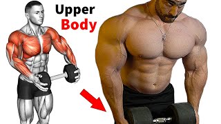 Upper Body Exercises At Home With Dumbbells  Perfect Video 👌 [upl. by Gnemgnok771]