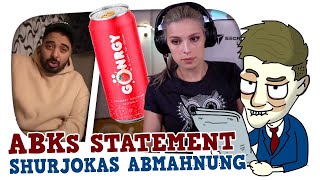 SHURJOKAs NEUE ABMAHNUNG wegen GÖNERGY  ABK emotionales STATEMENT  Cake News 241 [upl. by Uolymme]