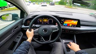 2021 VW Golf 8 20 TDI  pov test drive [upl. by Ellirpa]