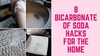 8 BICARBONATE OF SODA CLEANING HACKS FOR THE HOME  CLEAN WITH ME [upl. by Em994]