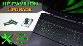 HP Pavilion 15 Gaming Upgrade RAM  SSD  HDD  Disassembly Guide [upl. by Haduj]