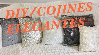 DIY  COJINES ELEGANTES RECICLADOS  FACIL Y ECONOMICO [upl. by Legra8]