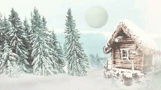 Heavy snowstorm amp Whistling icy wind through frozen pine trees  Nature sounds effect for relaxing [upl. by Barbe158]