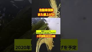 【悲報】自動車保険料値上げ！大手保険4社の決断！shotrs [upl. by Kulseth]