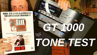 BOSS GT 1000  Tone Test  Frank Gambale Passages [upl. by Ennalorac]