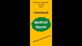 Motivul literar Tema unui text Pregătire evaluare naţională 2021 [upl. by Flower]