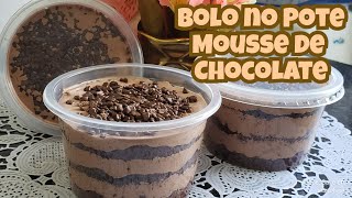 FATURE COM BOLO NO POTE MOUSSE DE CHOCOLATE DELICIOSO E LUCRATIVO FAÇA E VENDA [upl. by Stanwinn354]