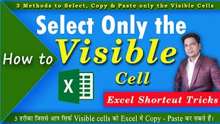 Select visible cells in excel  3 Ways to Select Visible Cells in Excel  Excel Tips amp Tricks [upl. by Debby]