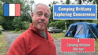 Camping in Brittany  Concarneau  Camping Huttopia site tour [upl. by Noitsirhc]