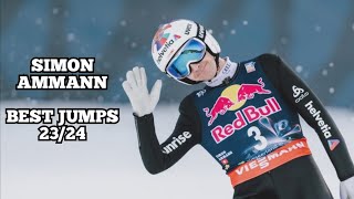 Simon Ammann  Best Jumps 2324 [upl. by Aliuqet]