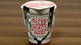 ロボットに変身カップヌードル！歌う、動く、誕生日を祝う。Cup Noodles Robot Timer [upl. by Olivann]