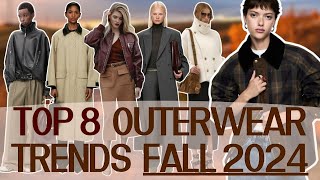 Top 8 outerwear trends Fall 2024 │Fashionable coats and jackets [upl. by Glennis]