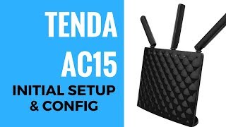 TENDA AC1900 AC15 Smart Router Setup And Config [upl. by Adraynek]