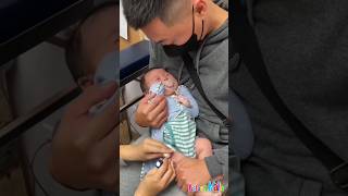 6 Month Baby Crying injection painfullyshorts [upl. by Karlee367]