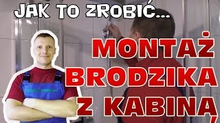 Montaż brodzika z kabiną  płytki [upl. by Joelynn]