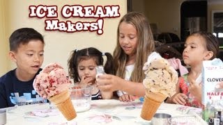 The ICE CREAM MAKERS How to use the Rival Electric Ice Cream Maker by EvanTubeHD [upl. by Choong850]