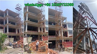 construction windlass hoister service building material elevator lifting cement elevator building [upl. by Muncey]